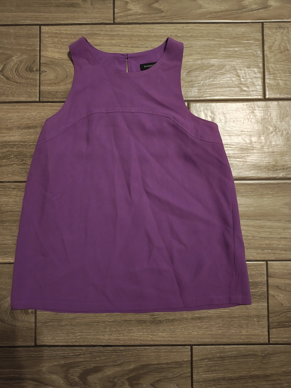 Banana Republic Purple Sleeveless Shell Top